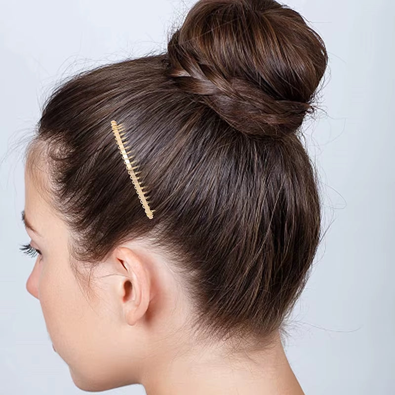 10-Piece Set of Metal Hair Slide Comb Bases and Decorative Headbands for Men - Chinese Detangling Jewelry Making Accessories