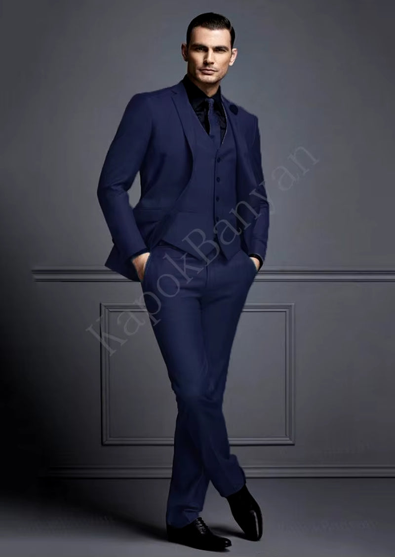 Men's Slim Fit Grey Suit Set for Weddings - Affordable Groom Tuxedo with Jacket, Vest, and Pants