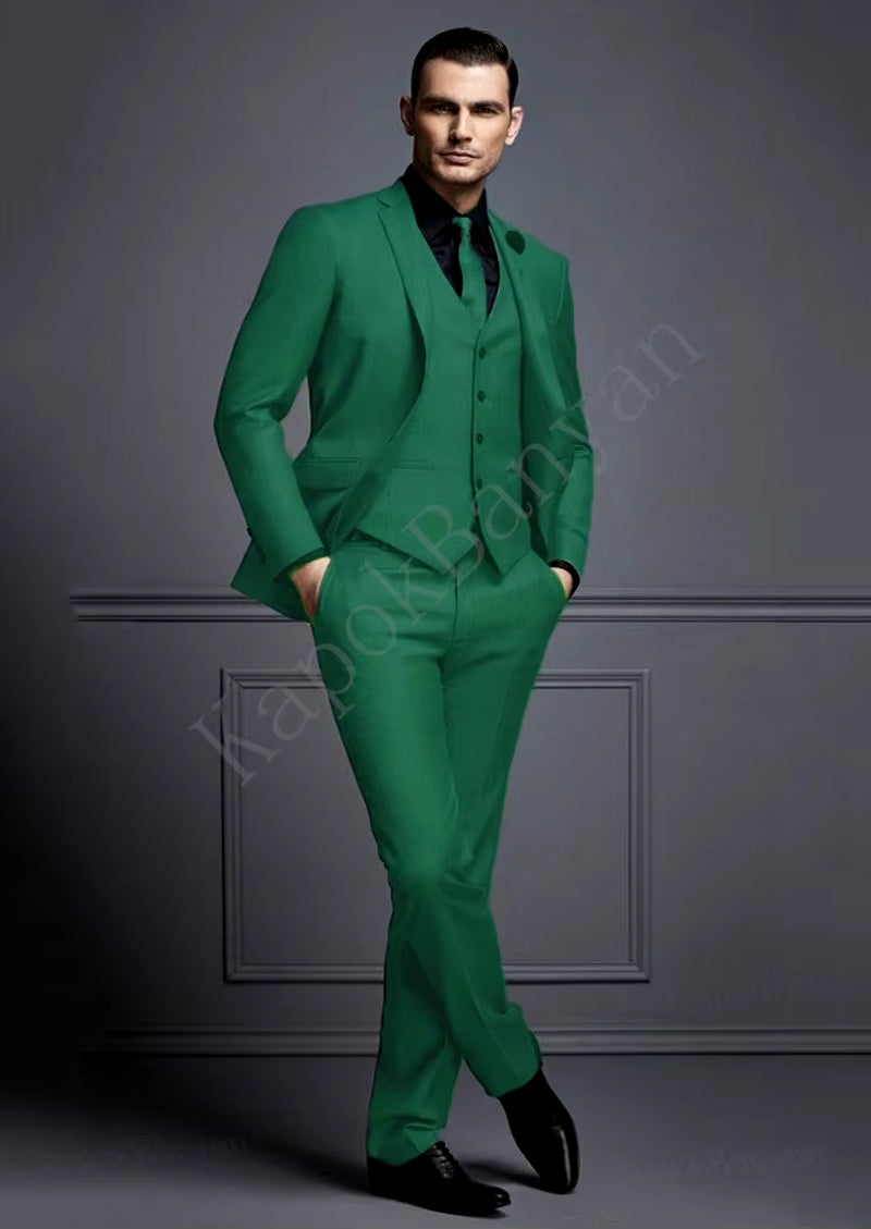 Men's Slim Fit Grey Suit Set for Weddings - Affordable Groom Tuxedo with Jacket, Vest, and Pants
