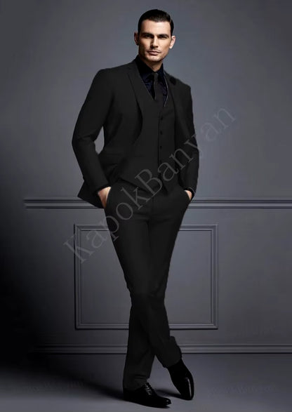 Men's Slim Fit Grey Suit Set for Weddings - Affordable Groom Tuxedo with Jacket, Vest, and Pants
