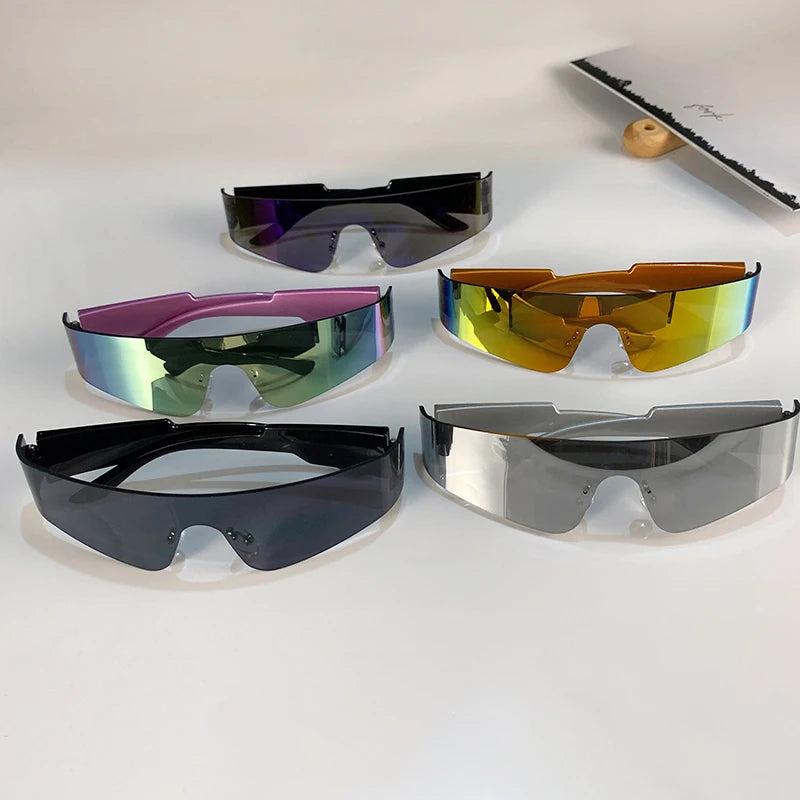 Rimless Multicolor Sunglasses for Men and Women - Trendy UV400 Eyewear
