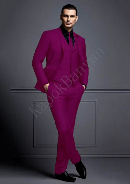 Men's Slim Fit Grey Suit Set for Weddings - Affordable Groom Tuxedo with Jacket, Vest, and Pants
