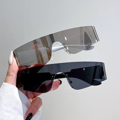 Rimless Multicolor Sunglasses for Men and Women - Trendy UV400 Eyewear