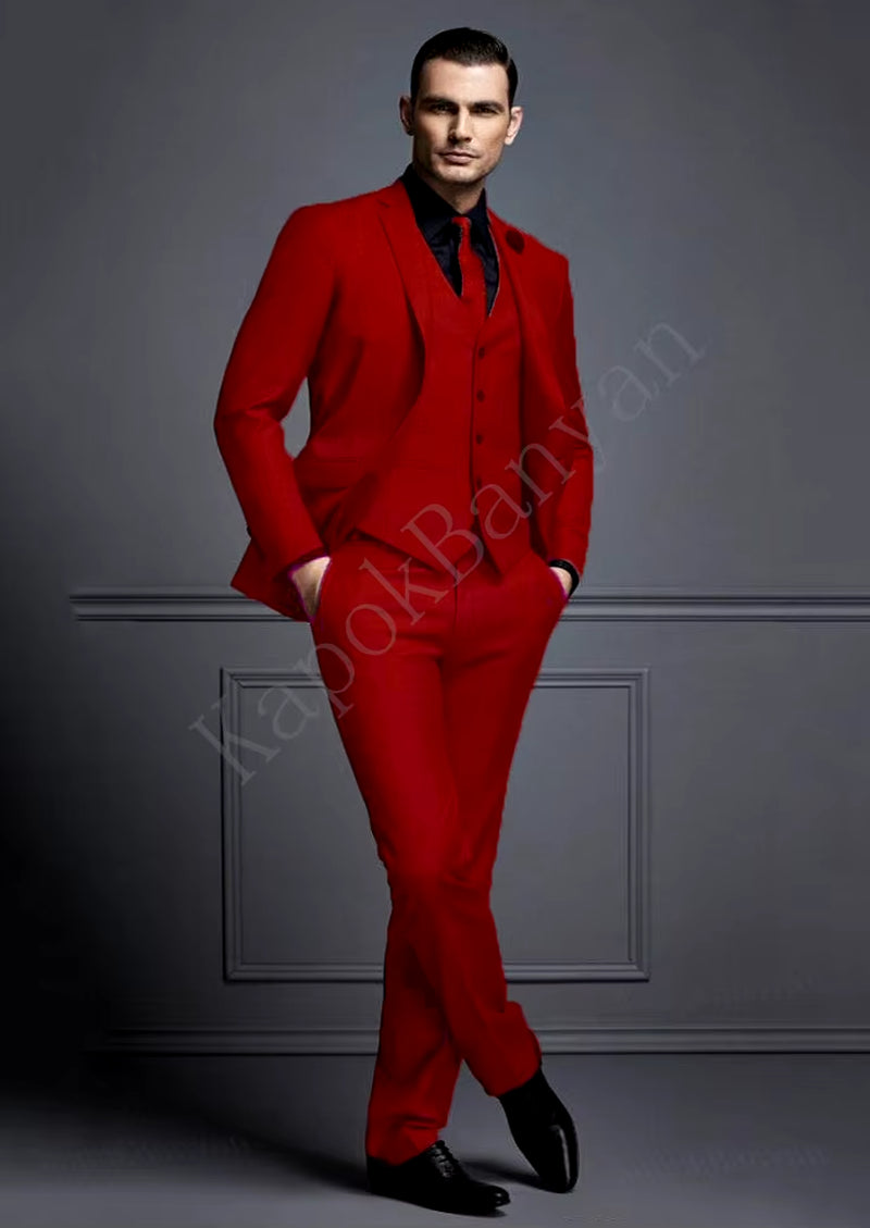 Men's Slim Fit Grey Suit Set for Weddings - Affordable Groom Tuxedo with Jacket, Vest, and Pants