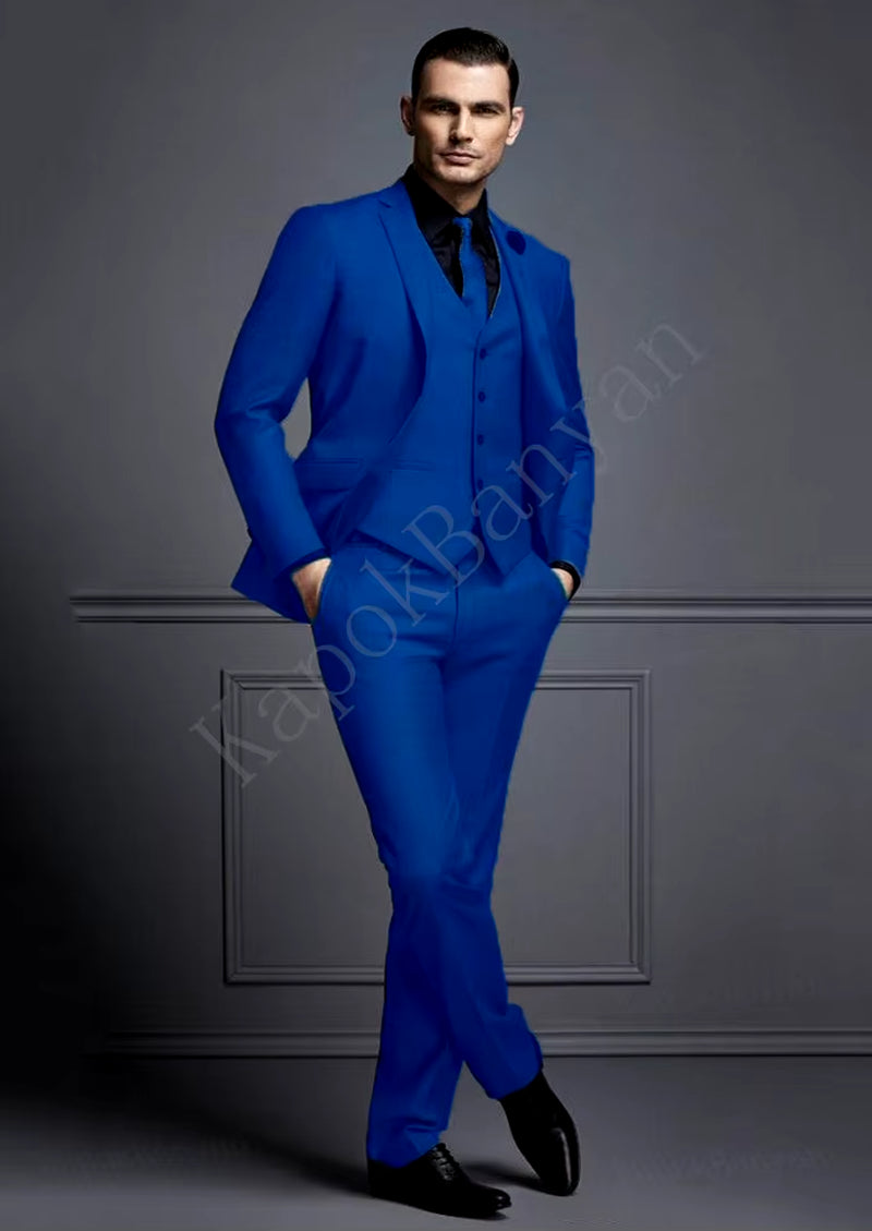 Men's Slim Fit Grey Suit Set for Weddings - Affordable Groom Tuxedo with Jacket, Vest, and Pants